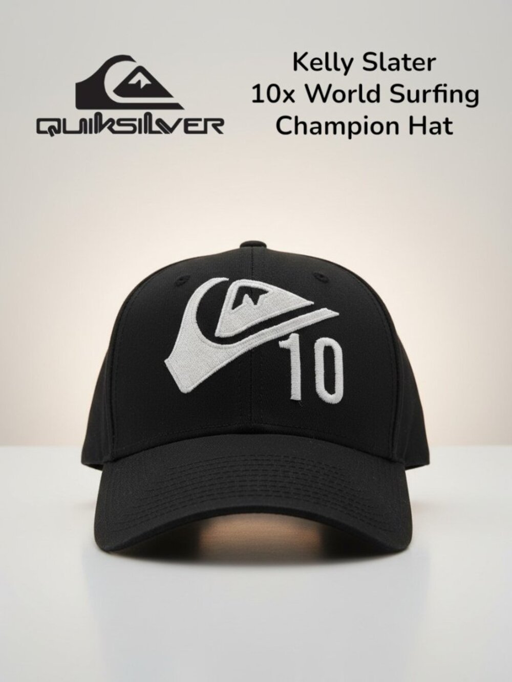 Quiksilver Kelly Slater KS10 Hat New Era 39THIRTY Stretch Fit Surf Champion Cap